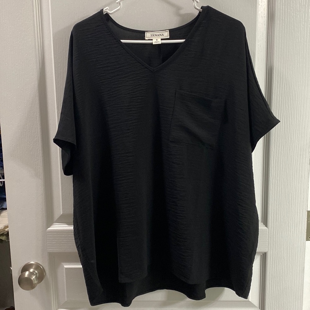 Zenana Black Airflow Top - Small